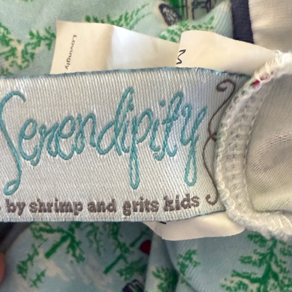 SERENDIPITY by SHRIMP AND GRITS Christmas Jumpsuit Size 18M VGUC - Picture 2 of 9